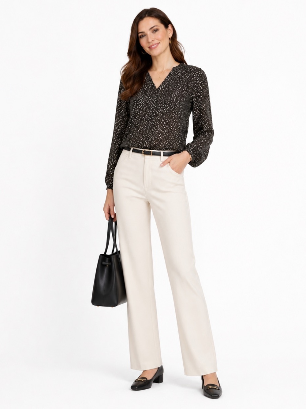Ann Taylor Patterned Blouse